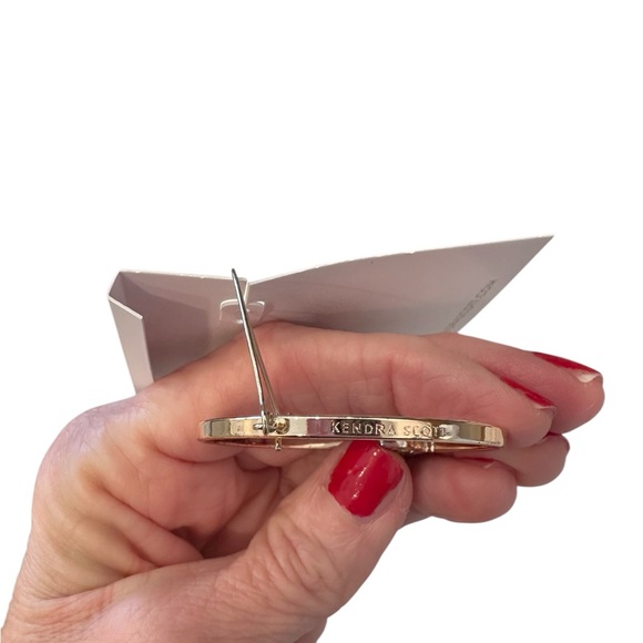 Kendra Scott Rose Gold Hoop Earrings - Picture 4 of 4